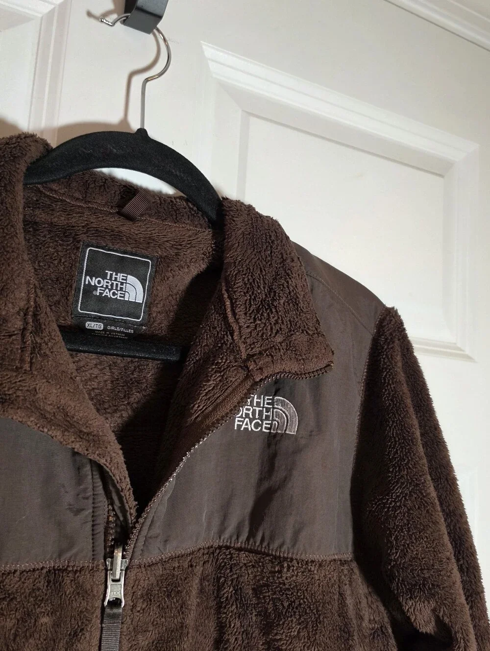 The North Face Denali Brown Fleece Zip Up Jacket Girls XL